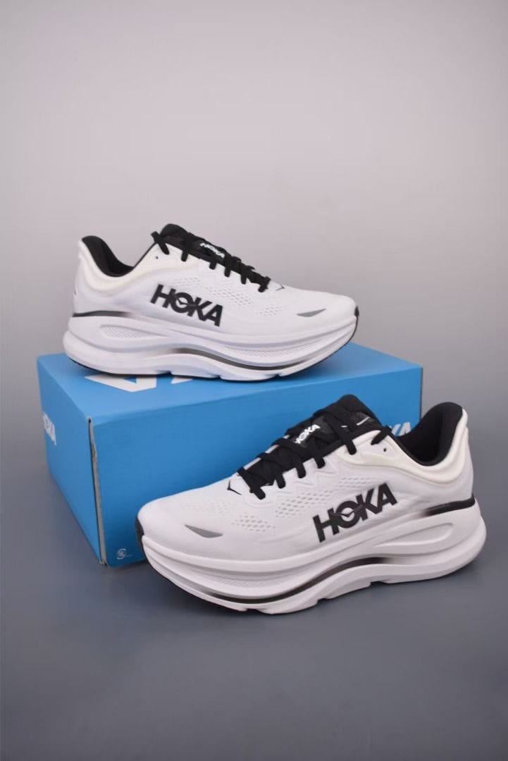 Hoka Bondi 9 White Black